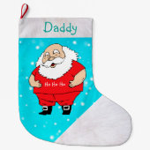 ダディークリスマスストッキング/サンタクロース ラージクリスマスストッキング (正面)