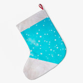 ダディークリスマスストッキング/サンタクロース ラージクリスマスストッキング (裏面 (吊り時))