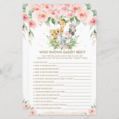 ダディーゲームを知っているジャングルの動物最高ののフローラ (正面/裏面)