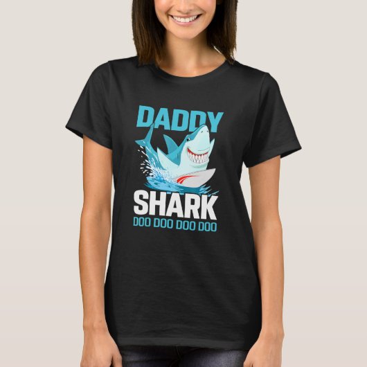 ダディーシャークドゥードゥードゥーパパ Tシャツ (正面)