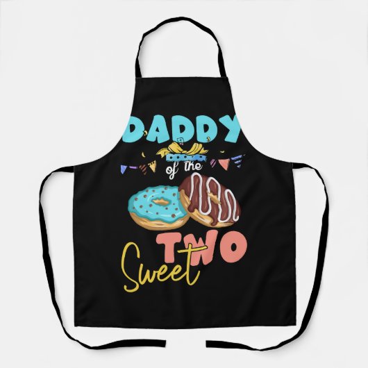 ダディースウィートツドーナツバースデーパーティーテーマガールDo エプロン (正面)