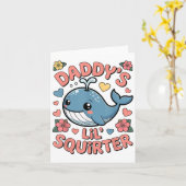 ダディースリールリスおもしろいター不適切な大人のハモ カード (黄色い花)