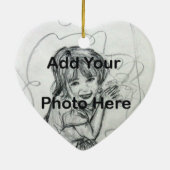 ダディーズガールファミリーキャラクターアートカスタムオーナメント セラミックオーナメント (裏面)