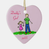 ダディーズガールファミリーキャラクターアートカスタムオーナメント セラミックオーナメント (右)
