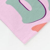 ダディーズガールレトロピンク フリースブランケット (角)