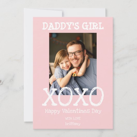 ダディーズガール |写真 |ハグとキスバレンタイン シーズンカード (正面)