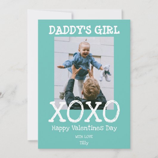 ダディーズガール |写真 |ハグとキスバレンタイン シーズンカード (正面)