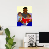 ダディーズバンドルプリント ポスター (ホームオフィス)