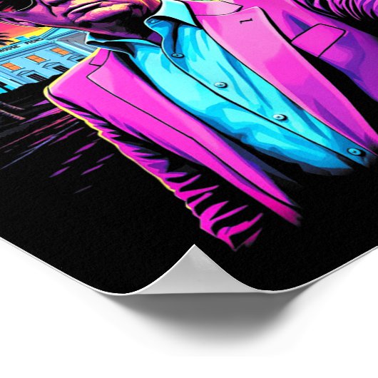 ダディーズホームおもしろいホワイトハウストランプピンク2024 ポスター (角)