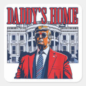 ダディーズホームトランプ | ホワイトハウストランプギフト スクエアシール (正面)