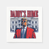 ダディーズホームトランプ | ホワイトハウストランプギフト スタンダードカクテルナプキン (正面)