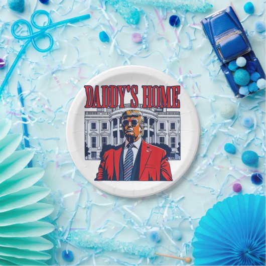 ダディーズホームトランプ | ホワイトハウストランプギフト ペーパープレート (パーティー)