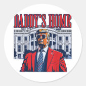 ダディーズホームトランプ | ホワイトハウストランプギフト ラウンドシール (正面)