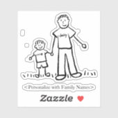 ダディーズボーイカスタムパパ&ソンファミリーデカール シール (シート)