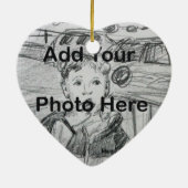 ダディーズボーイファミリーキャラクターカスタムフォトオーナメント セラミックオーナメント (裏面)