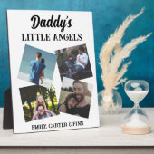 ダディーズリトルエンジェル |写真のギフト フォトプラーク (側面)