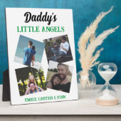 ダディーズリトルエンジェル |写真のギフト フォトプラーク (側面)