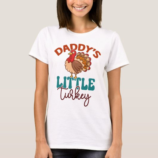 ダディーズリトルターキー秋秋感謝祭 Tシャツ (正面)