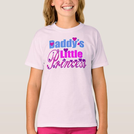 ❤✔ダディーズリトルプリンセスコンフィーブルー Tシャツ (正面)