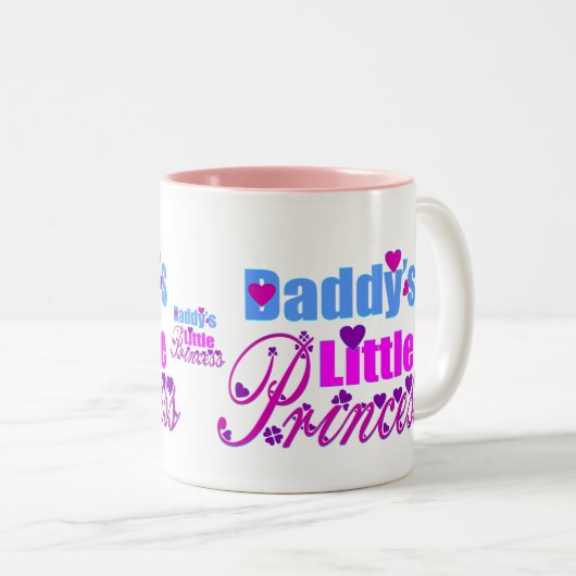 ❤✔ダディーズリトルプリンセス素晴らしい2トーン ツートーンマグカップ (正面右)