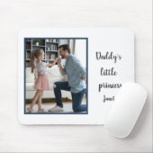 ダディーズリトルプリンセス編集可能カスタムな写真 マウスパッド (マウス)