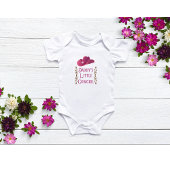 ダディーズリトル女性のカーボーイ ベビーボディスーツ