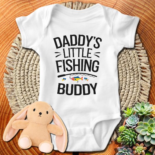 ダディーズリトル魚釣りバディ ベビーボディスーツ