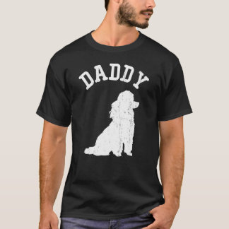 ダディーティーカッププードルヴィンテージアイディアforパパ tシャツ