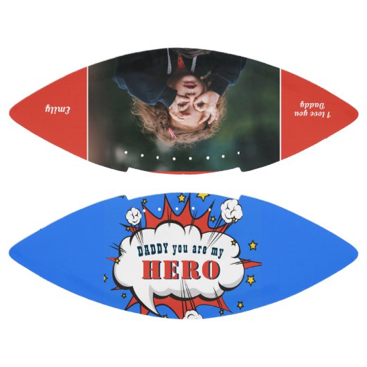 ダディーヒーロースーパーヒーローパパファーズデイフォト アメリカンフットボール (パネル)