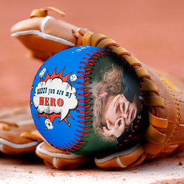 ダディーヒーロースーパーヒーローパパ父の日フォトバセブ 野球ボール