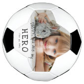 ダディーヒーローパパパパファミリーフォト サッカーボール (回転)