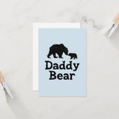 ダディーベアーファーズデイパパギフト カード (正面/裏面インサイチュ)