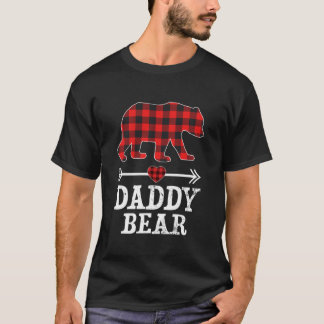 ダディーベクリスマスパジャマレッドプリドバッファロー Tシャツ