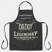 ダディーマン神話レジェンドおもしろいヴィンテージ エプロン (正面)