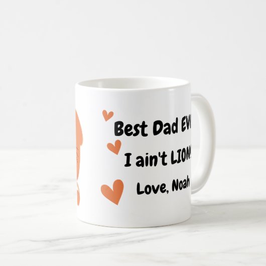 ダディーライオンクブファーザーズデイノーライオン コーヒーマグカップ (正面右)