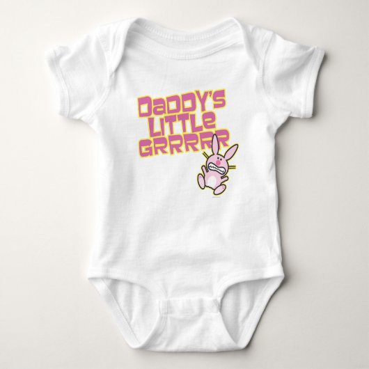 ダディ小さな女の子 ベビーボディスーツ (正面)