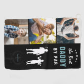 ダディ最高のバイパー |モノグラムフォトコラージュ ゴルフタオル (横)