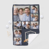 ダディ最高のバイパー |写真のコラージュ ゴルフタオル (インサイチュ)