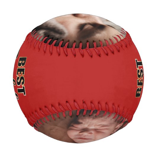 ダディ最高のーが野球の写真を撮った 野球ボール (裏面)