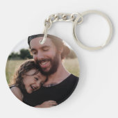 ダディ最高のーの写真ギフト キーホルダー (裏面)