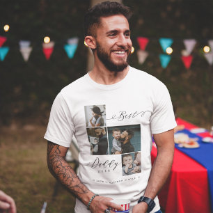 ダディ最高のーの台本 家族の写真を保存 トライブレンドTシャツ