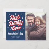 ダディ最高のーは常にパパハッピー父の日の写真 シーズンカード (正面)