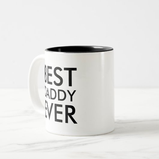 ダディ最高のーは |バレンタインの贈り物 ツートーンマグカップ (正面左)