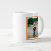 ダディ最高のーエバーオレンジレトロフォトマグ ジャンボコーヒーマグカップ (正面右)