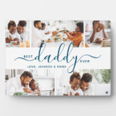 ダディ最高のーエバーカスタム文字写真コラージギフトジグ フォトプラーク (正面)