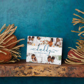 ダディ最高のーエバーカスタム文字写真コラージギフトジグ フォトプラーク (側面)