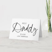 ダディ最高のーエバーハッピーファーザーズデイ誕生日ギフト カード (正面)