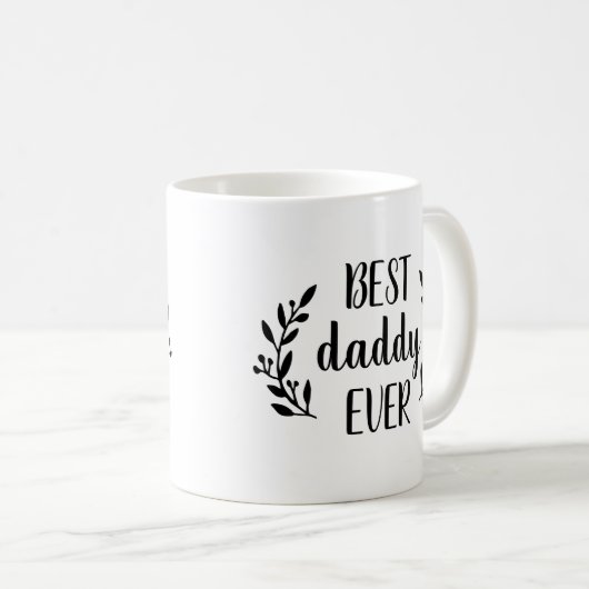 ダディ最高のーエバーパーソナライズされたコーヒーマグ コーヒーマグカップ (正面右)