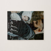 ダディ最高のーエバー名前をカスタムする写真ギフ父のト ジグソーパズル (横)