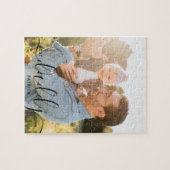 ダディ最高のーエバー名前をカスタムする写真ギフ父のト ジグソーパズル (横)